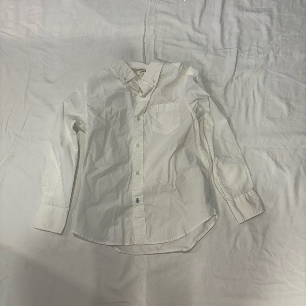Classic White Button-Up Shirt